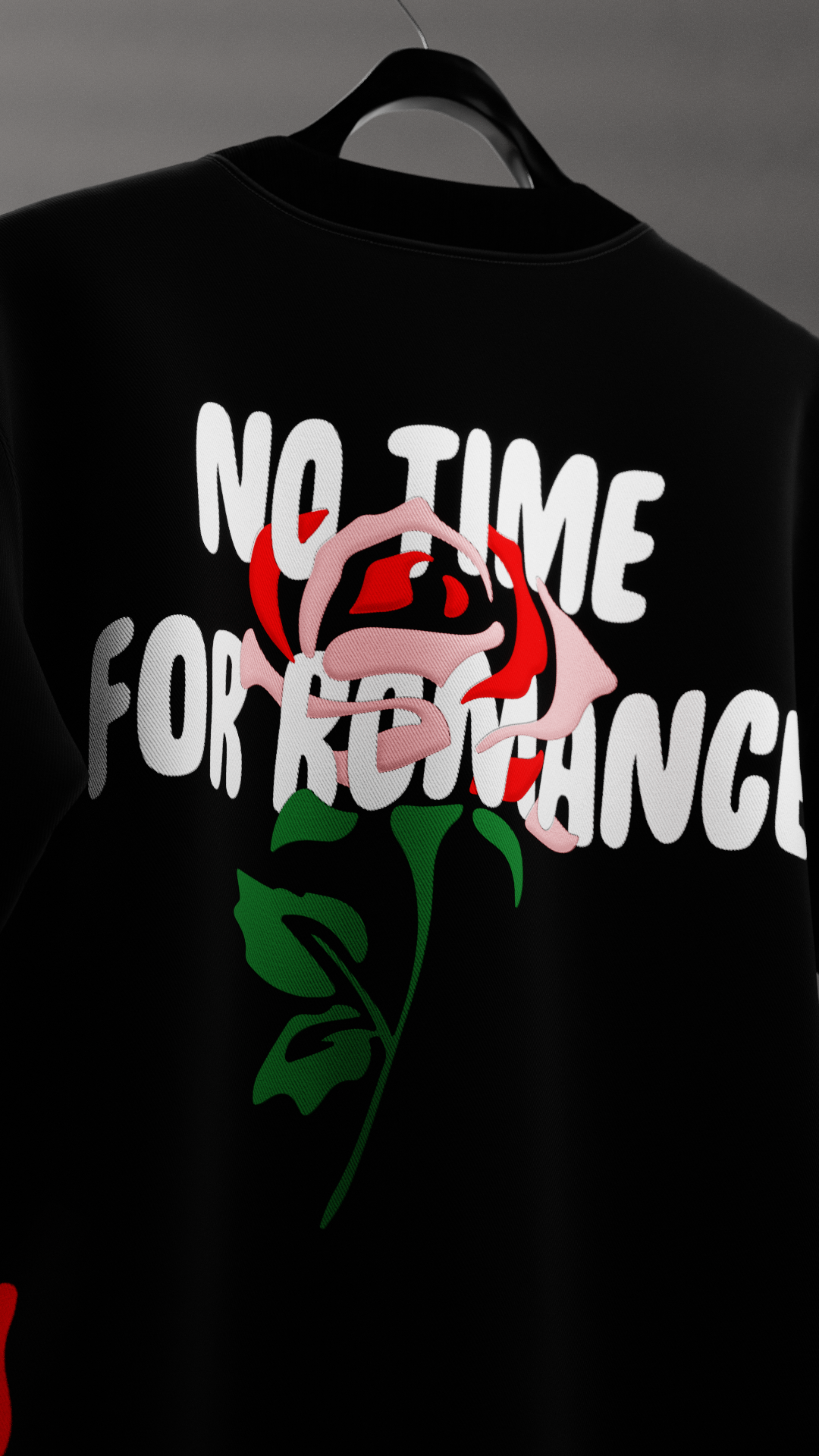 No Time For Romance Oversized T Shirt