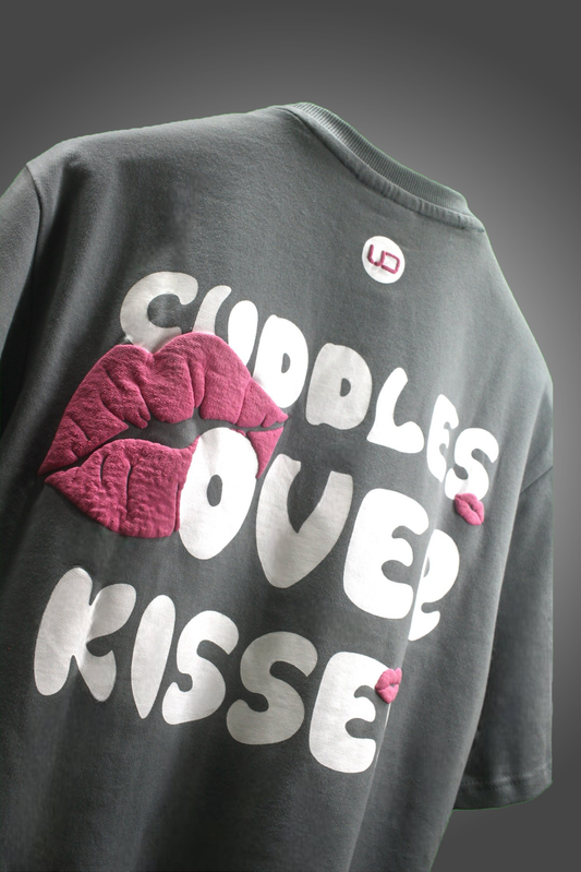 Cuddles Over Kisses Oversized T Shirt