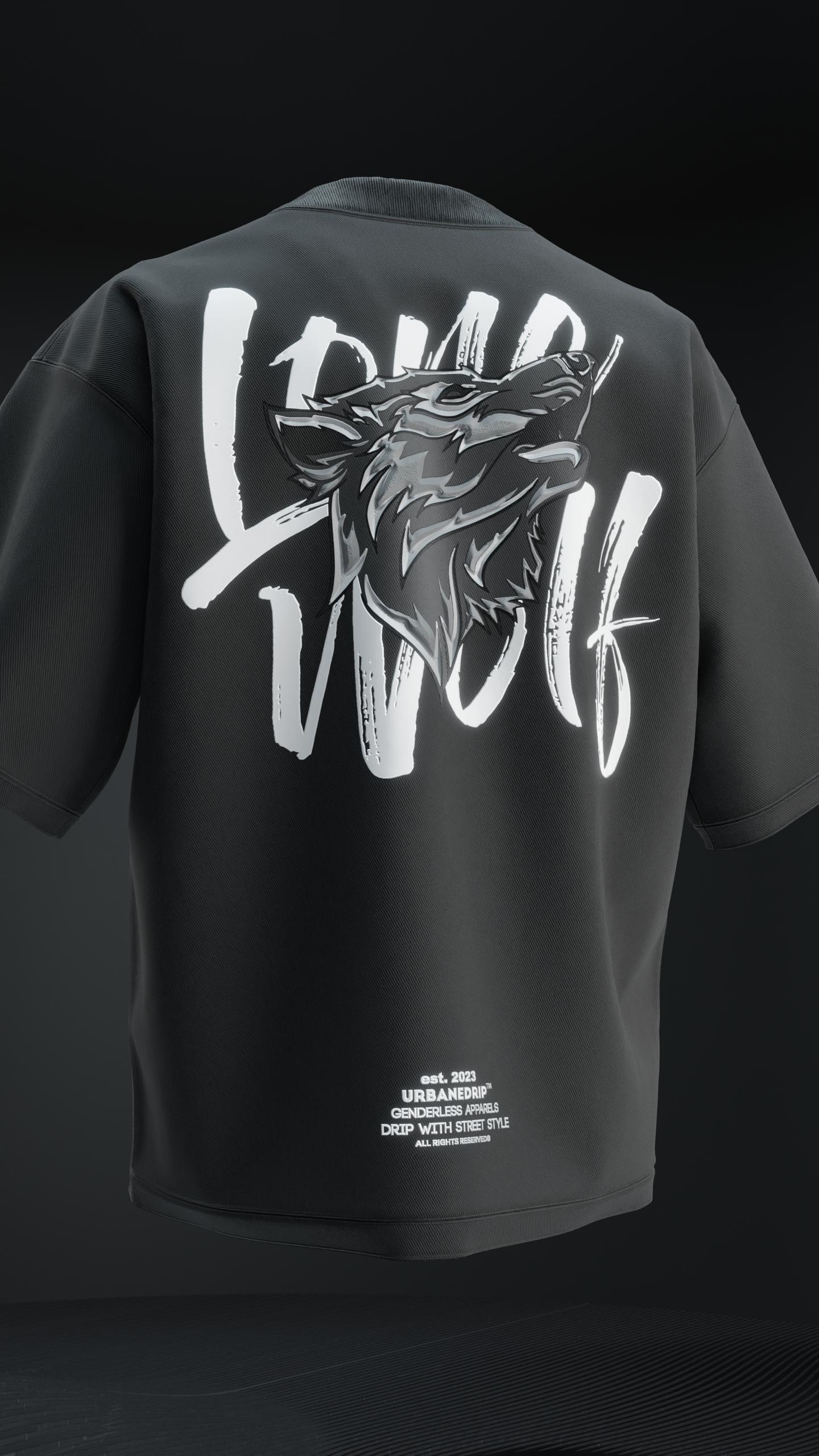 Lone Wolf Oversized T Shirt